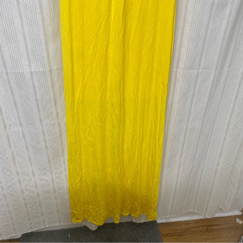 NWOT💥 Paris to Jena bright yellow maxi dress with midriff cutout! - Picture 4 of 8